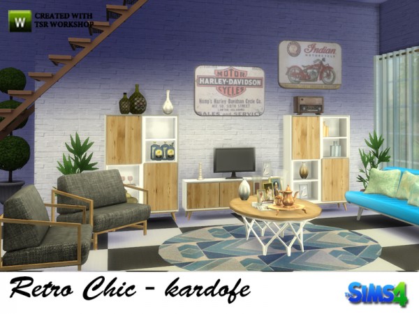  The Sims Resource: Retro chic bedroom by Kardofe