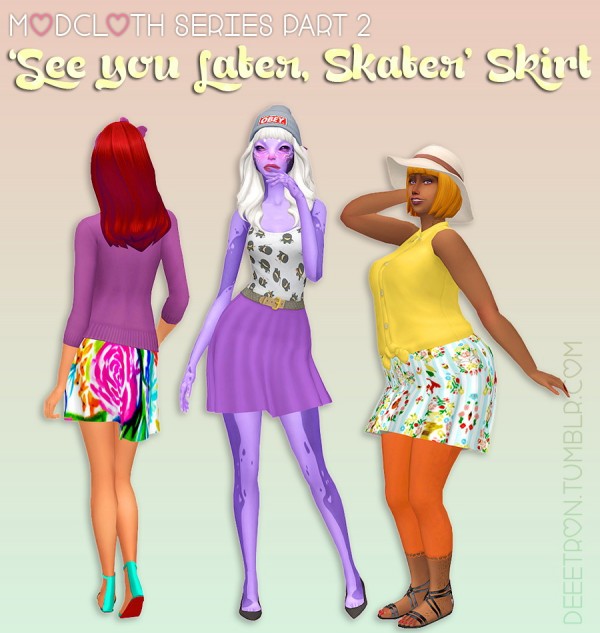  Simsworkshop: See you Later, Skater Skirt  by dtron