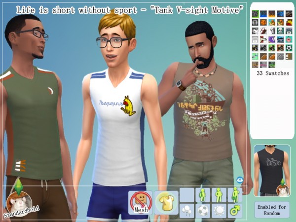  Simsworkshop: Life is short without sport    Male Clothes
