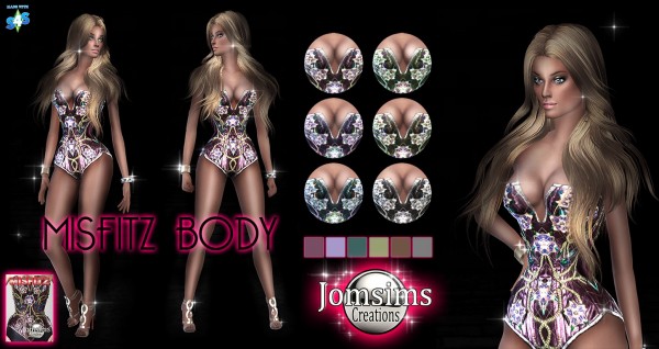  Jom Sims Creations: Misfitz Bodysuit