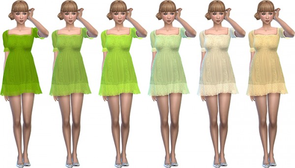  Simsworkshop: Sunset Dress Recolors by deelitefulsimmer