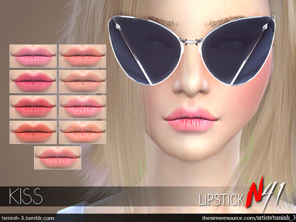  The Sims Resource: KISS Lipstick by tsminh 3