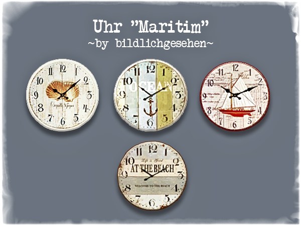  Akisima Sims Blog: Maritim clock