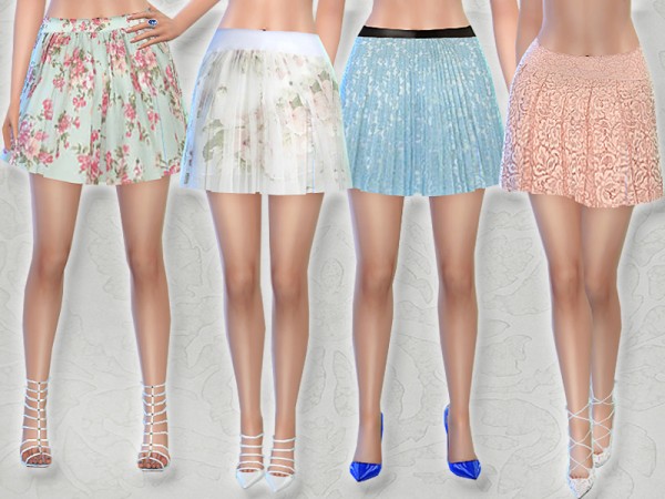  The Sims Resource: Spring Skirt Set by Pinkzombiecupcakes