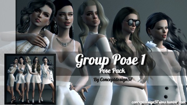  Simsworkshop: Group Pose 1   Pose Pack version 1.0 by ConceptDesign97