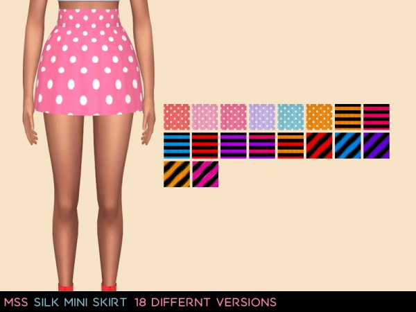  Simsworkshop: Silk Mini Skirt by midnightskysims