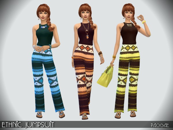  The Sims Resource: Ethnic jumpsuit by Paogae