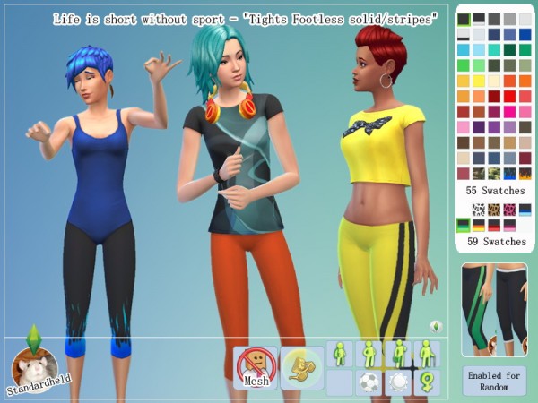  Simsworkshop: Life is short without sport female clothes set