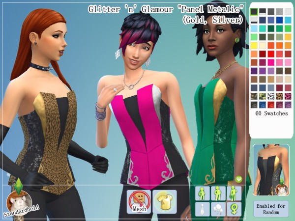  Simsworkshop: Glitter n Glamour Clothing Pack by Standardheld