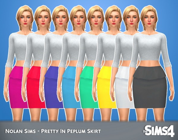  Nolan Sims: Pretty in peplum skirt