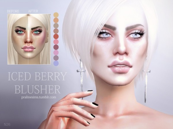  The Sims Resource: Iced Berry Blusher N26 by Pralinesims