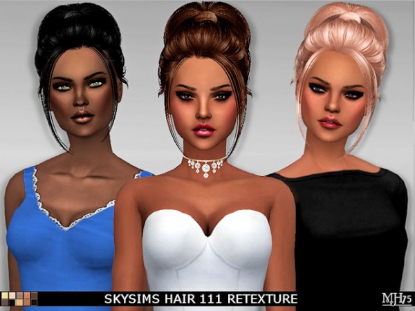  Sims Addictions: Skysims Hair 111 Retexture