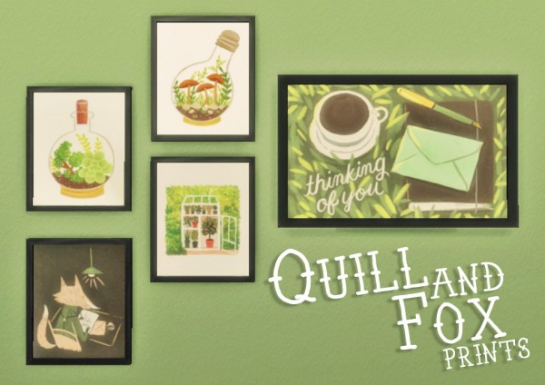  Hamburgercakes: Quill and Fox Prints