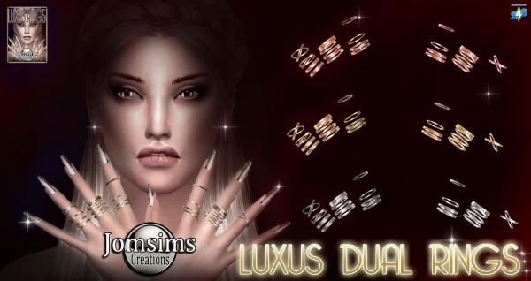  Jom Sims Creations: Luxus dual rings