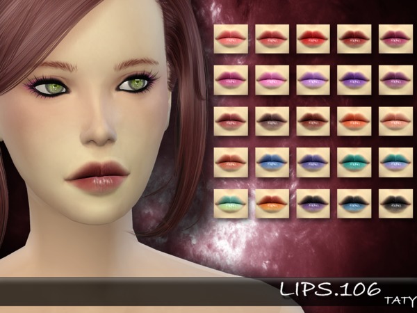  The Sims Resource: Lips 106 by taty