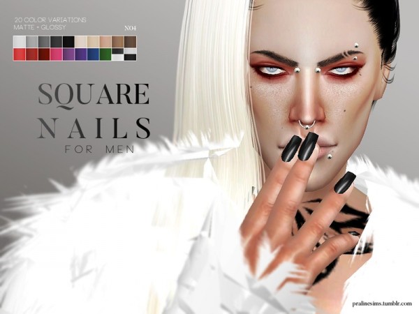  The Sims Resource: Nail Pack  by Pralinesims