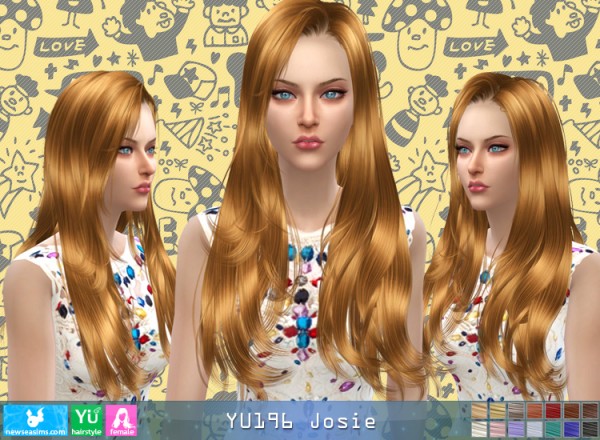 NewSea: YU196 Josie donation hairstyle • Sims 4 Downloads