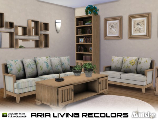  The Sims Resource: Aria Living Recolors by Mutske