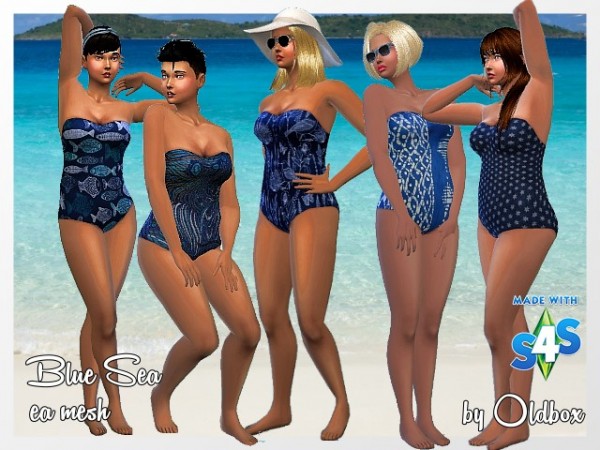  All4Sims: Swimsuits by Oldbox