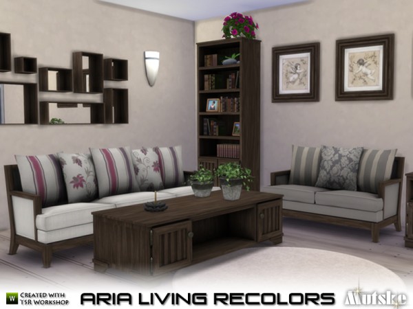  The Sims Resource: Aria Living Recolors by Mutske