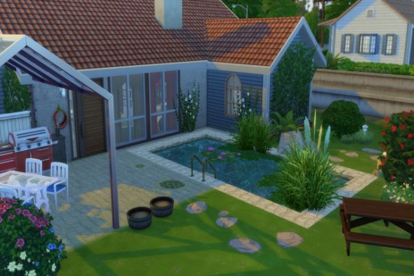  Blackys Sims 4 Zoo: Modern Cottage by ChiLLi