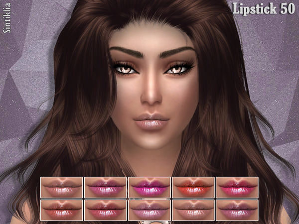  The Sims Resource: Sintiklia   Lipstick 50
