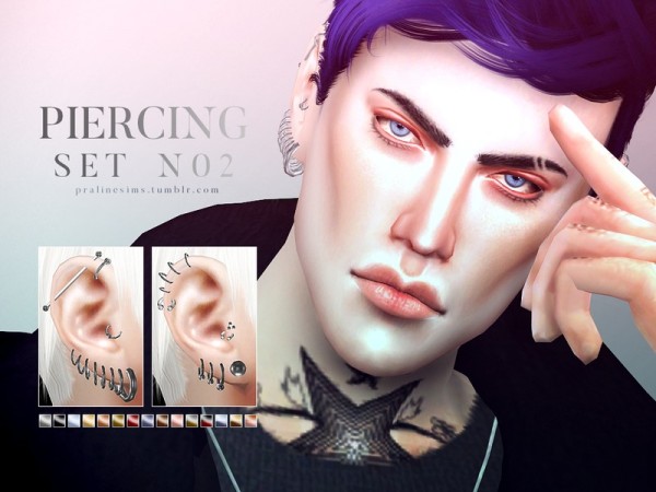  The Sims Resource: Piercing Set N02 by Pralinesims
