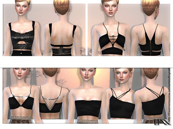  The Sims Resource: Cropped Tops by EsyraM