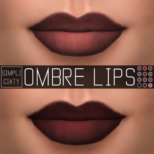  Simpliciaty: Ombre lips