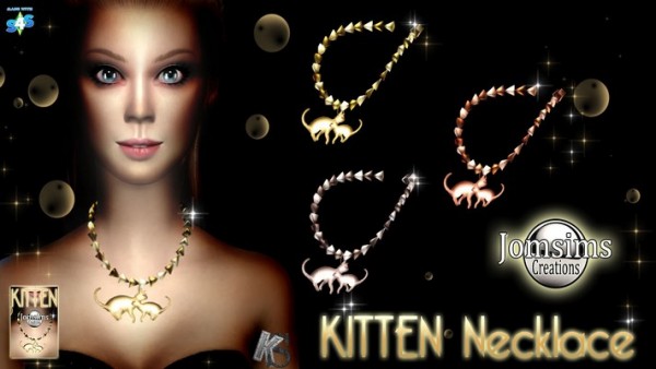  Khany Sims: Necklace KITTENS by Jomsims