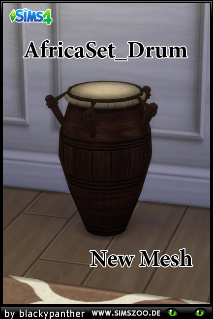  Blackys Sims 4 Zoo: Africa set drum