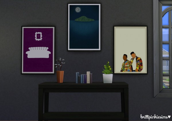  Brittpinkiesims: 1000 Followers Gift: Maxis Match TV Show Posters