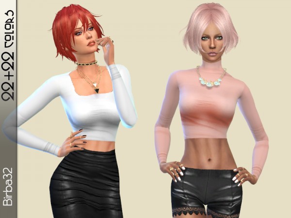  The Sims Resource: Basic T shirts by Birba32