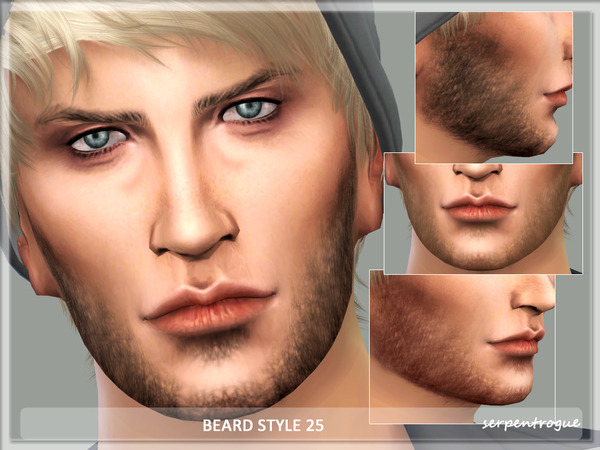  The Sims Resource: Beard Style 25 by Serpentogue