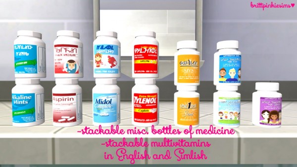  Brittpinkiesims: Medication Set
