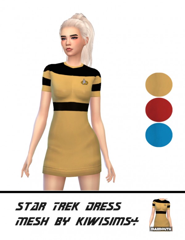  Simsworkshop: Star Trek Dress