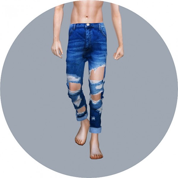  SIMS4 Marigold: Destroyed Jeans