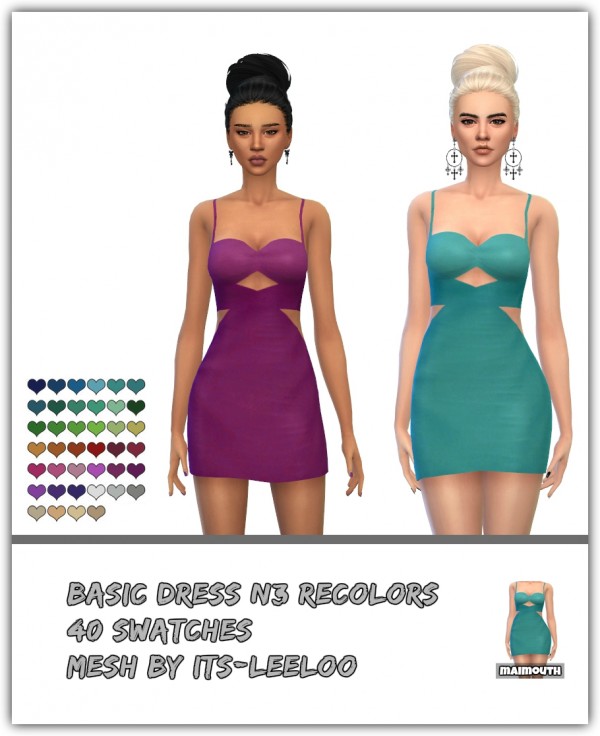  Simsworkshop: Basic Dress N3 Recolors by maimouth