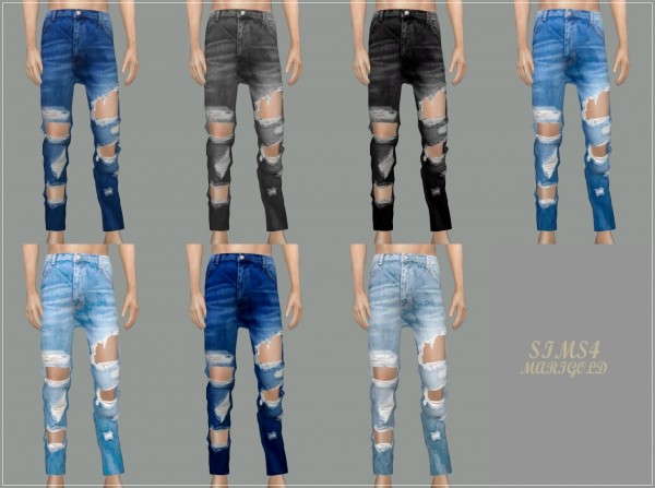  SIMS4 Marigold: Destroyed Jeans