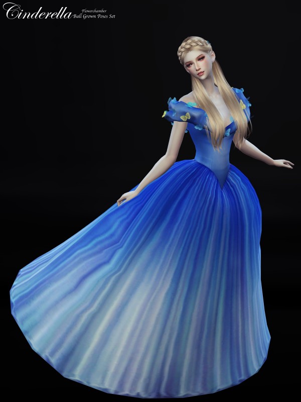  Flower Chamber: Cinderella Ball Grown Poses Set