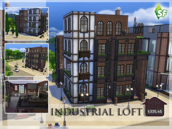  The Sims Resource: Industrial Loft by SimFabulous