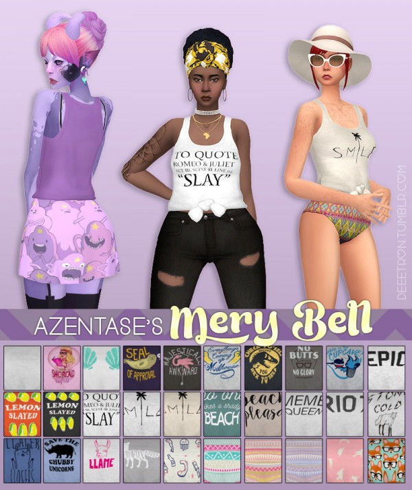  Simsworkshop: Mery Bell top by dtron