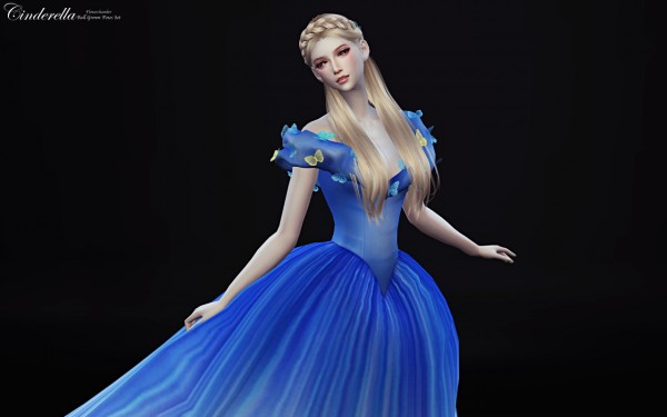  Flower Chamber: Cinderella Ball Grown Poses Set