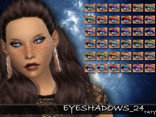  The Sims Resource: Eyeshadows 24 by Taty
