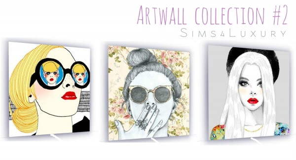  Sims4Luxury: Artwall collection 2