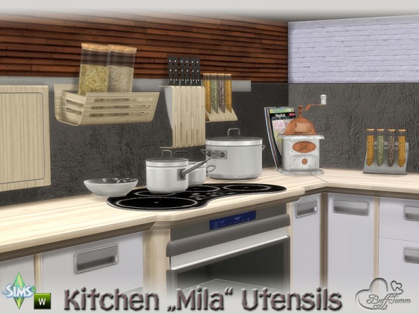  The Sims Resource: Kitchen Ustensils Mila by BuffSumm