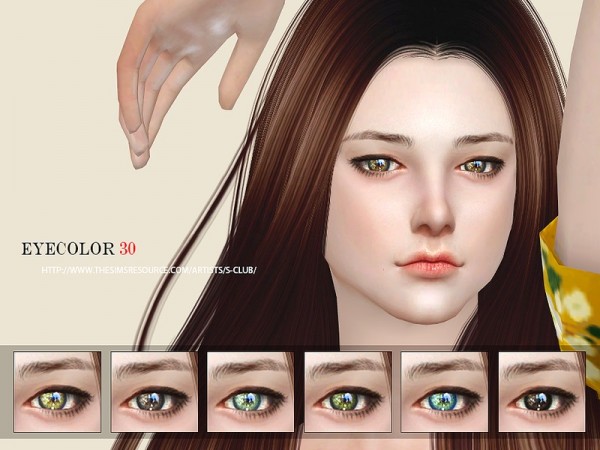  The Sims Resource: Eyecolor 30 by S Club