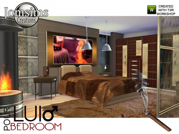  The Sims Resource: Bedroom for him by Jomsims