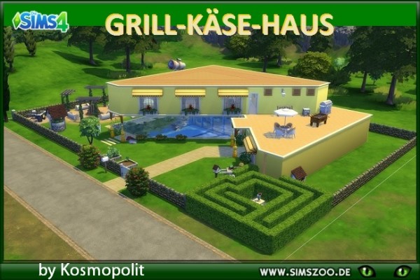  Blackys Sims 4 Zoo: Grill Kaese House by Kosmopolit