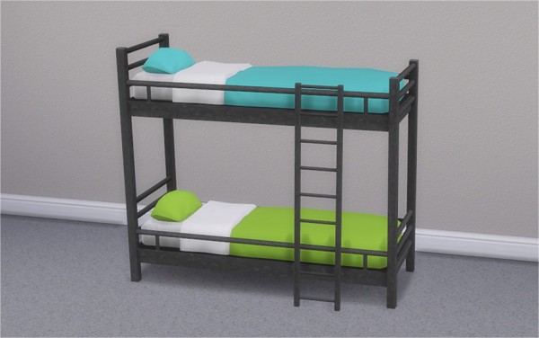Veranka Hipster Loft Bunk Bed And, Sims 4 Cc Bunk Beds